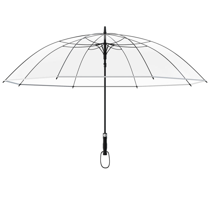Golf Regenschirm transparent, transparenter Regenschirm groß XXL, Hochzeitsschirm, Hochzeit Regenschirm transparent