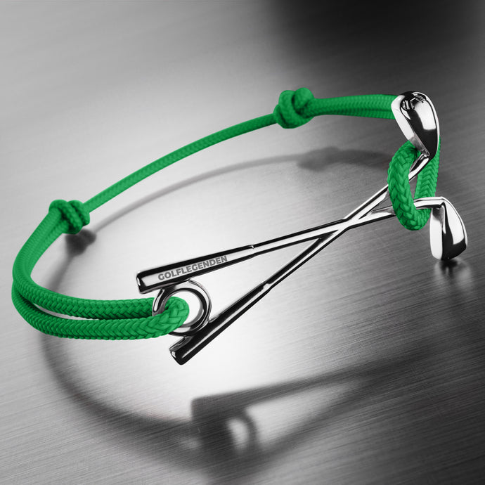 Golf Armband Edelstahl - grün