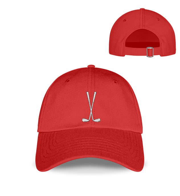 Golf Cap Mütze Kappe für alle Golfer in rot, auch perfekt als Golfer Geschenk also Geschenk für Golfer