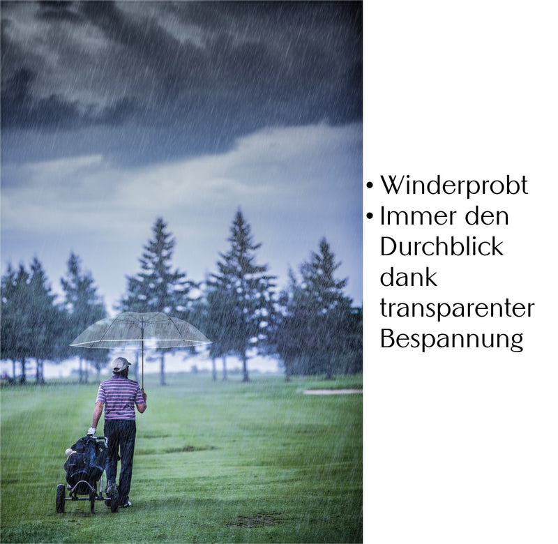 Laden Sie das Bild in den Galerie-Viewer, Transparenter Regenschirm für Golfer