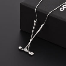 Laden Sie das Bild in den Galerie-Viewer, Kette Golferin 925 Silber mit drei Zirkonia Kristallen