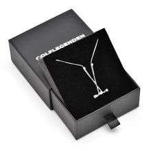 Laden Sie das Bild in den Galerie-Viewer, Kette Golferin 925 Silber mit drei Zirkonia Kristallen