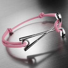 Laden Sie das Bild in den Galerie-Viewer, Golf Armband Edelstahl-silberfarben  - pink
