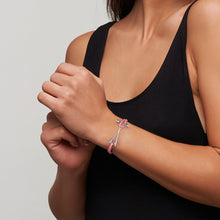 Laden Sie das Bild in den Galerie-Viewer, Golf Armband Edelstahl-silberfarben  - pink