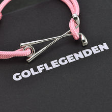 Laden Sie das Bild in den Galerie-Viewer, Golf Armband Edelstahl-silberfarben  - pink