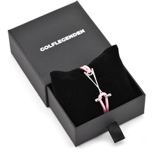 Laden Sie das Bild in den Galerie-Viewer, Golf Armband Edelstahl-silberfarben  - pink