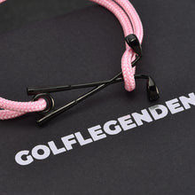 Laden Sie das Bild in den Galerie-Viewer, Golf Armband Edelstahl-schwarz - pink