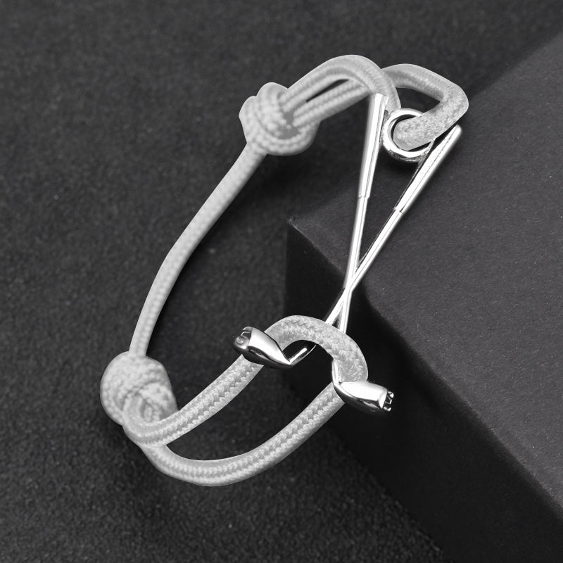 Laden Sie das Bild in den Galerie-Viewer, Golf Armband Edelstahl - weiß